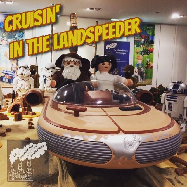 large scale playmobil Star Wars display scene
