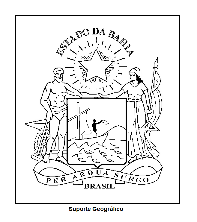 Brasão da Bahia para colorir I