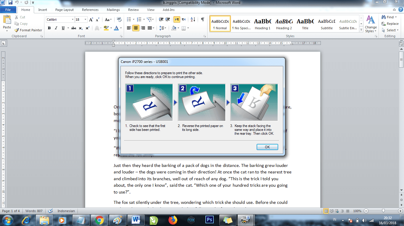 [Tutorial Lengkap] Cara Ngeprint Bolak Balik Di Word