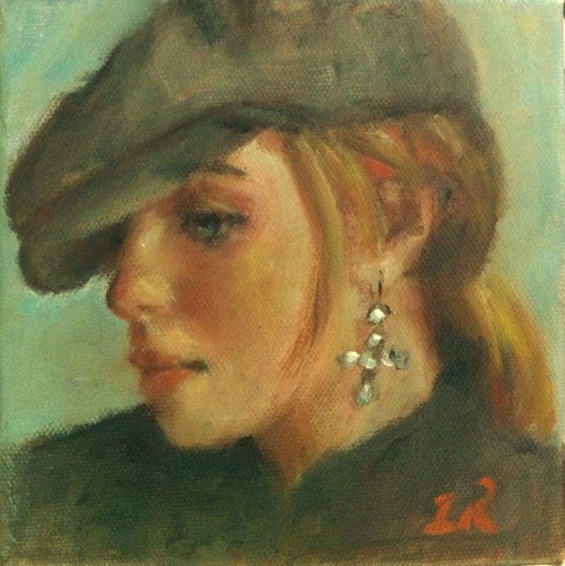 My Daily Paintings Decisions Women in Hats 8