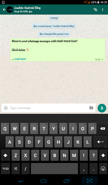 how to add readmore to whatsapp message