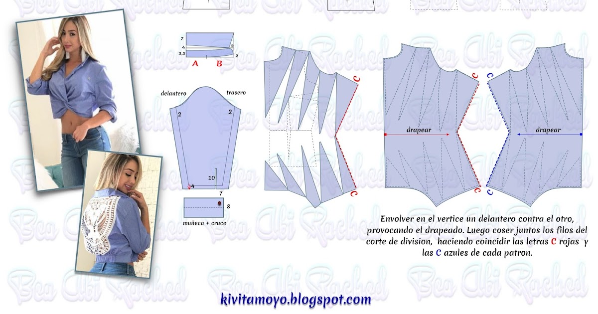 blusa anudada