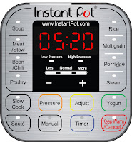 Instant Pot IP-DUO60 control panel, easy to use, with 14 built-in Smart Programs
