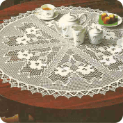 Tapete redondo "Las pervincas" a Crochet Tapete redondo "Las pervincas" a Crochet