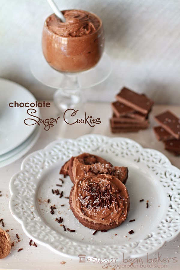 Sugar Bean Bakers {Soft, Rolled Chocolate Sugar Cookies}