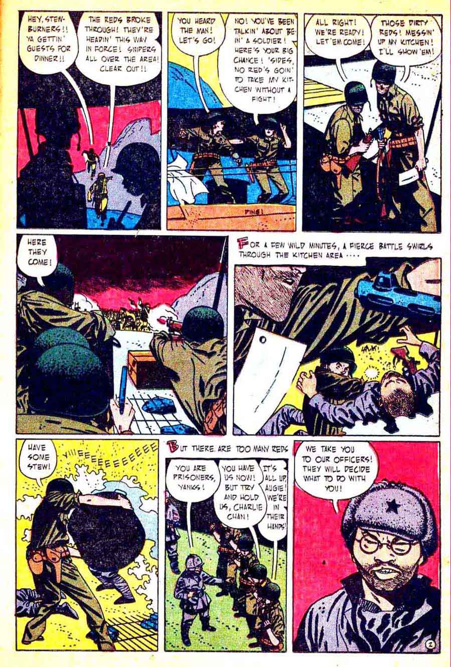 This is War v1 #6 standard comic book page art by Alex Toth