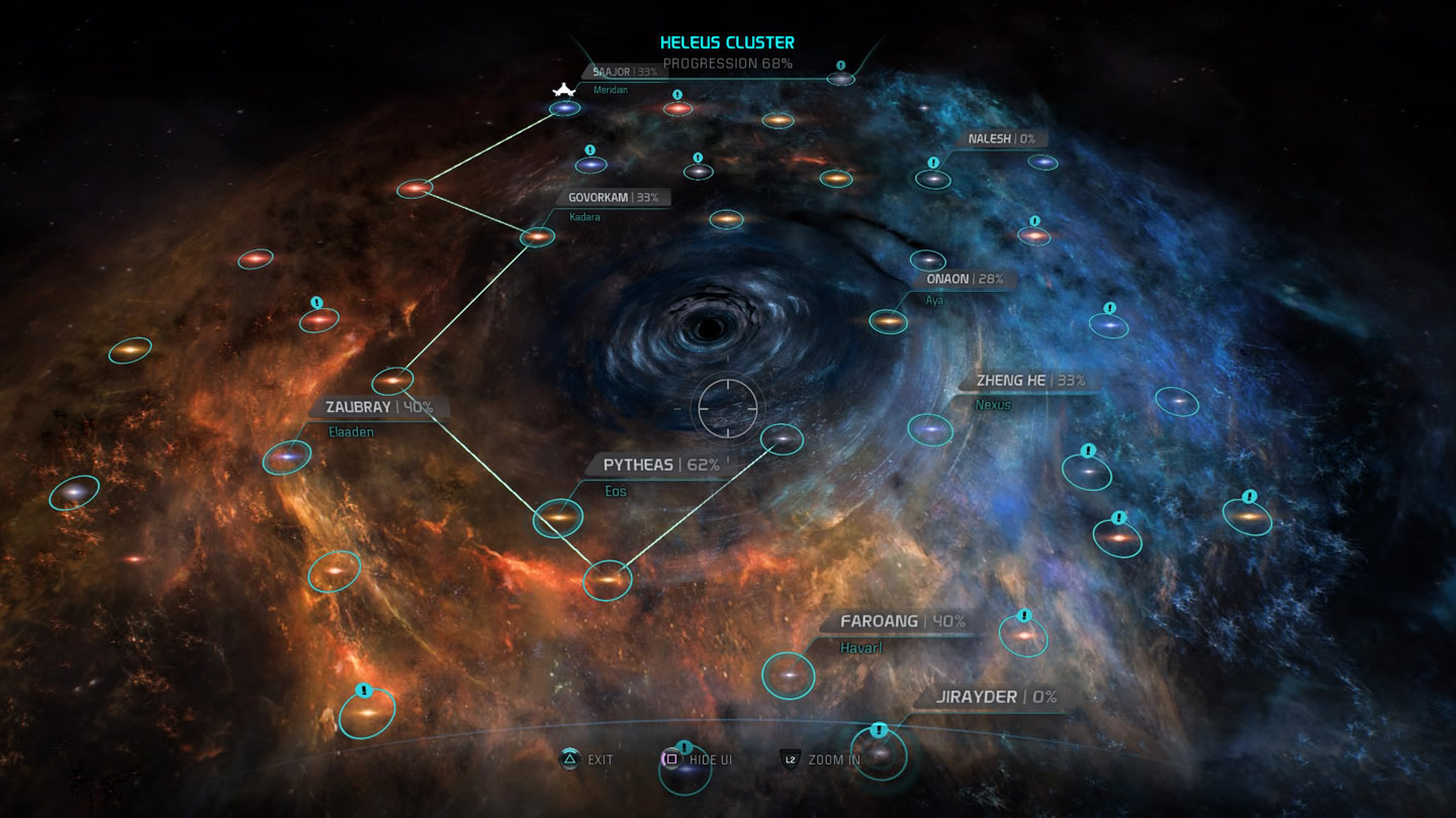 Mass Effect Star Chart