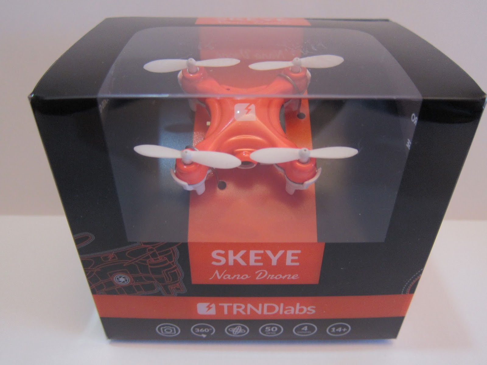 Powered by the rechargeable 3.7v 120 mAh battery, the SKEYE Nano Drone with...