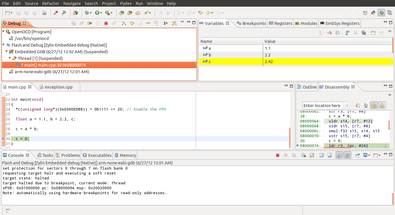 Embedded Programmer Bare metal development for ARM Cortex M microcontrolllers