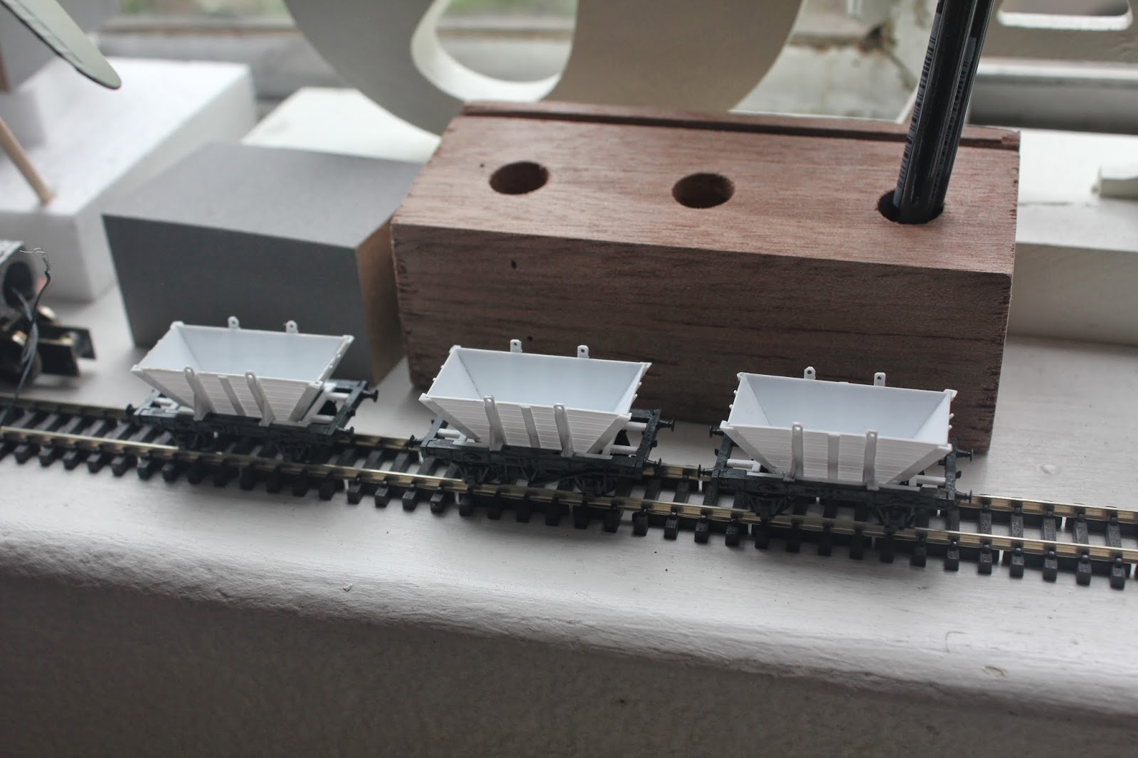 N Scale Scratch building NSWGR (australian)/ Pommy Building Non Air Coal Hoppers in N Scale