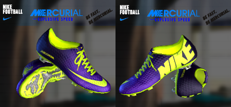 mercurial purple and green