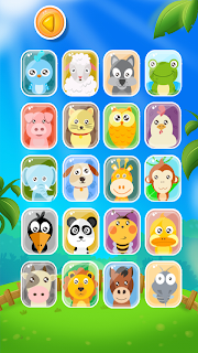 Learning animal sounds screen