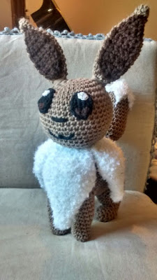 eevee pokemon amigurumi eevee amigurumi de costado