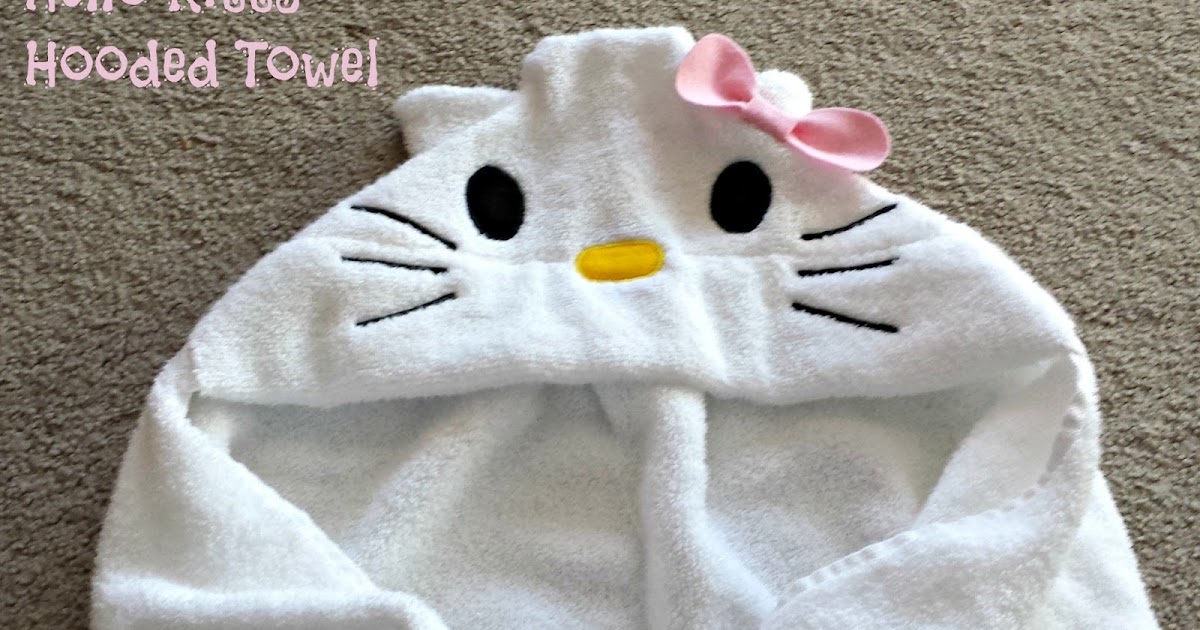 hello kitty hooded towel