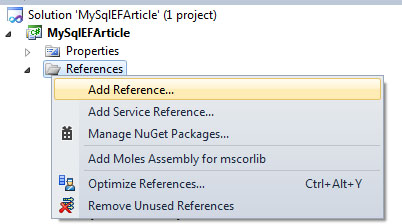 Weekend Projects: MySQL and Entity Framework 5 (EF 5) Code First HOW-TO