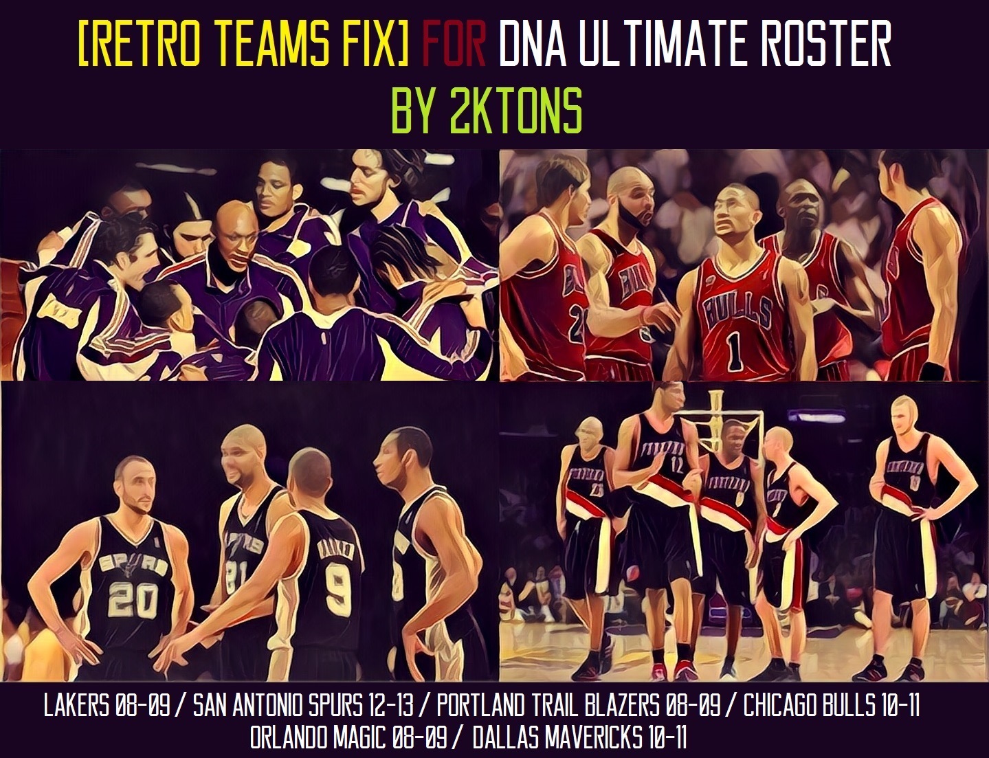 NBA 2K17 DNA Ultimate Roster [RETRO TEAMS FIX] by 2KTons1439 x 1103