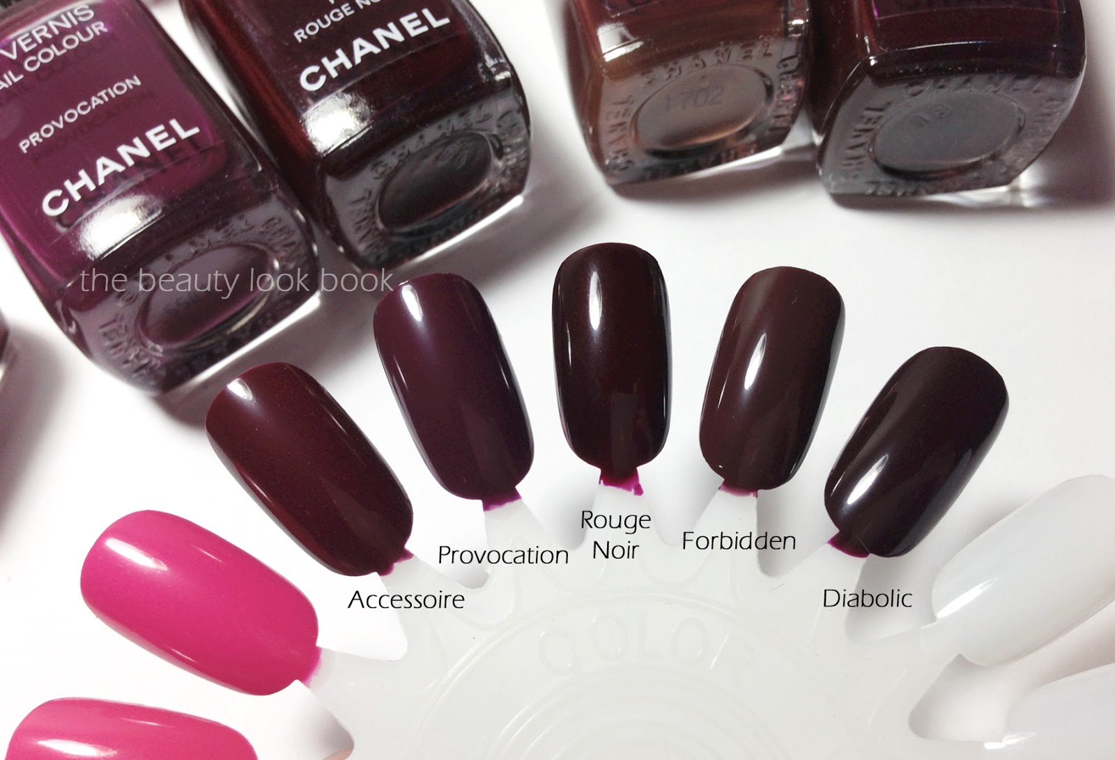 Chanel Vamp, Rose Fusion Le Vernis and Le Top Coat Lamé Rouge Noir -  Holiday 2015 Vamp Attitude - The Beauty Look Book