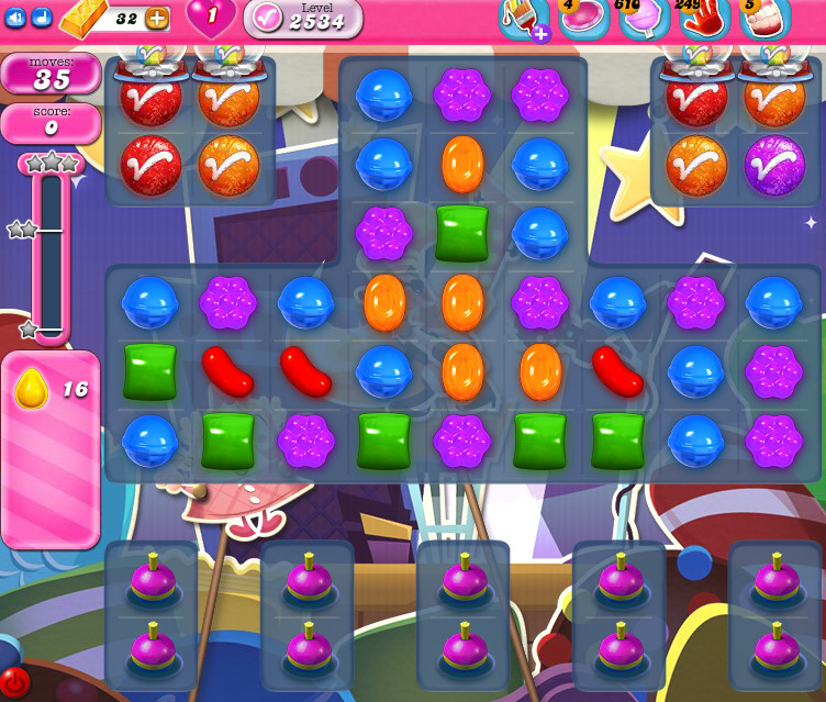 Candy Crush Saga level 2534 Candy Crush Saga level 2534
