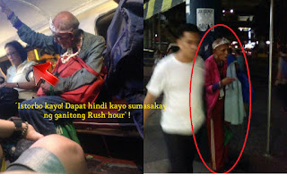'Istorbo kayo! Dapat hindi kayo sumasakay ng ganitong Rush hour' kawawang Senior Citizen HINAMAK ng asawa ng driver 'Istorbo kayo! Dapat hindi kayo sumasakay ng ganitong Rush hour' kawawang Senior Citizen HINAMAK ng asawa ng driver