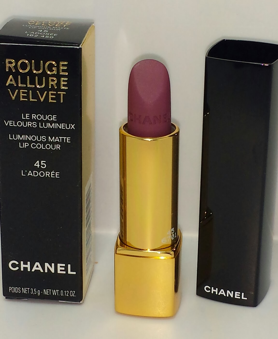 Chanel Rouge Allure Velvet in 45 L'Adoree — Project Vanity