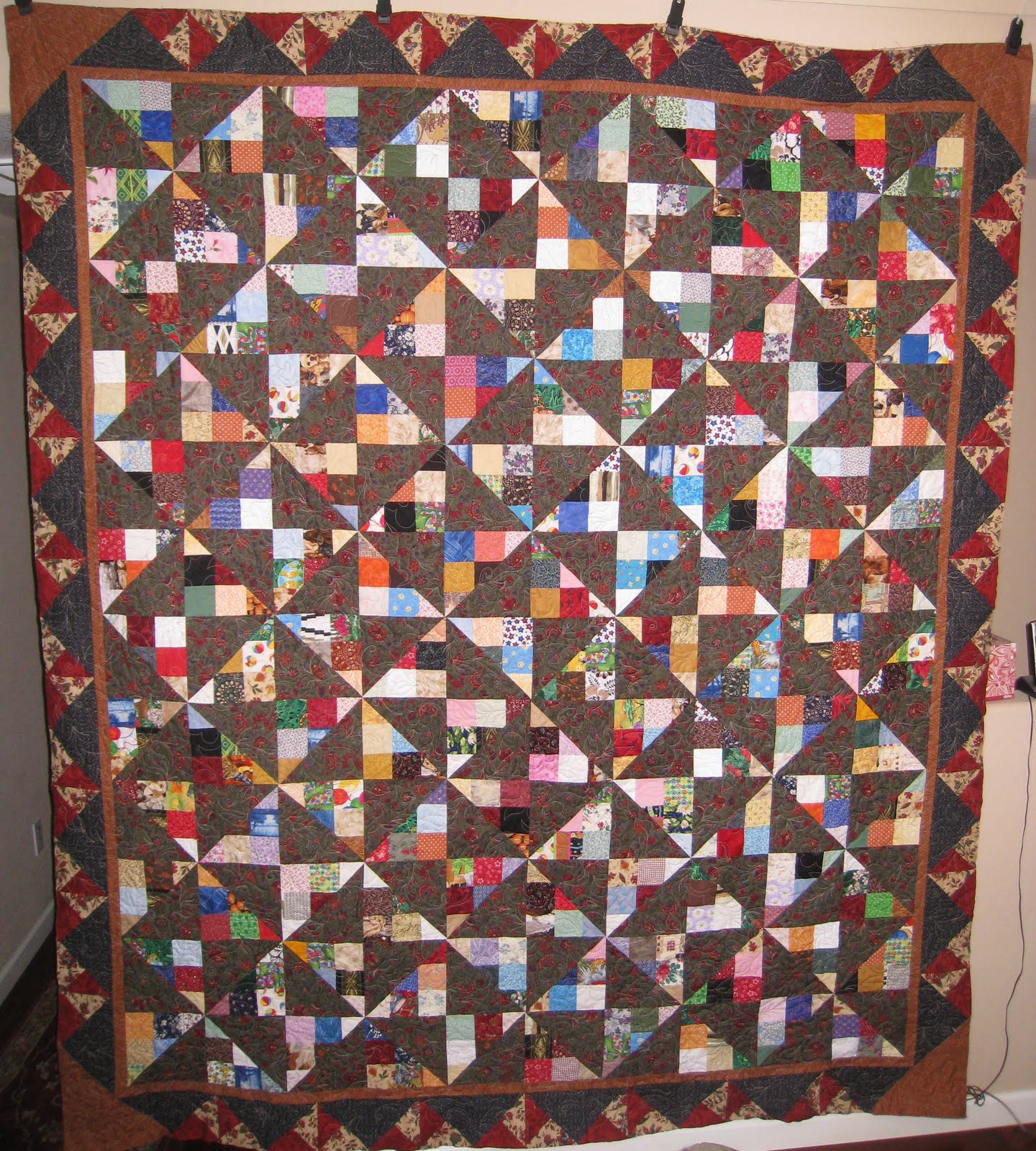 Rosthequilter, quilting is my sanity……. Kentucky Whirligig Quilt