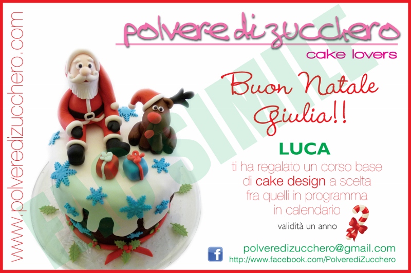 Idea Regalo Buono Regalo Di Cake Design Polvere Di Zucchero Cake Design E Sugar Art Corsi Decorazione Torte Cupcakes E Fiori Shop On Line