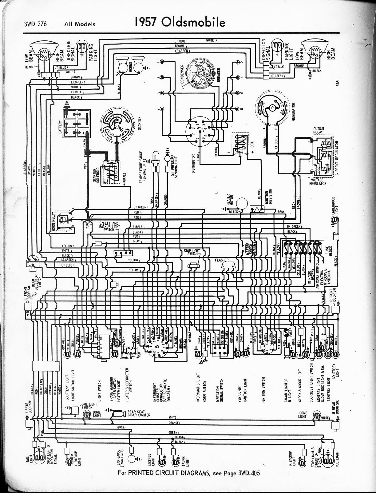 Free Auto Wiring Diagram  1957 Oldsmobile Wiring Diagram