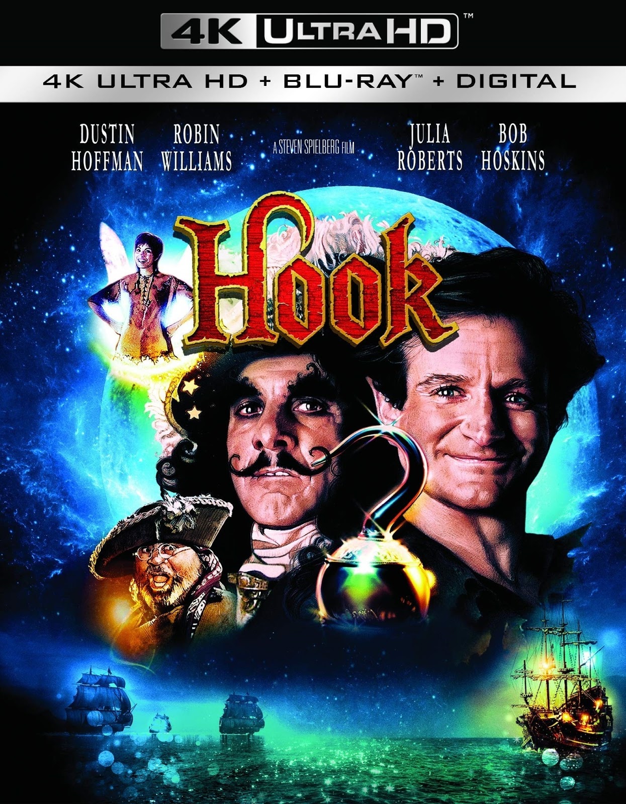 Hook 4k Blu Ray Tristar Amblin 1991 Sony Home Entertainment