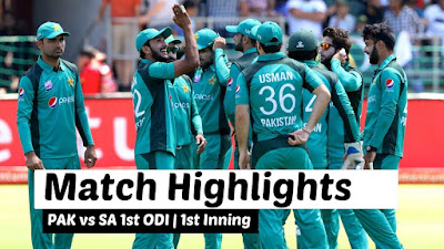 Pakistan Vs South Africa 1st Odi 2019 Highlights