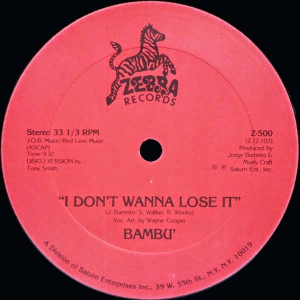 Melodiesmagic Bambu' I Don't Wanna Lose It / Theme 1979 Maxi Single Melodiesmagic Bambu' I Don't Wanna Lose It / Theme 1979 Maxi Single