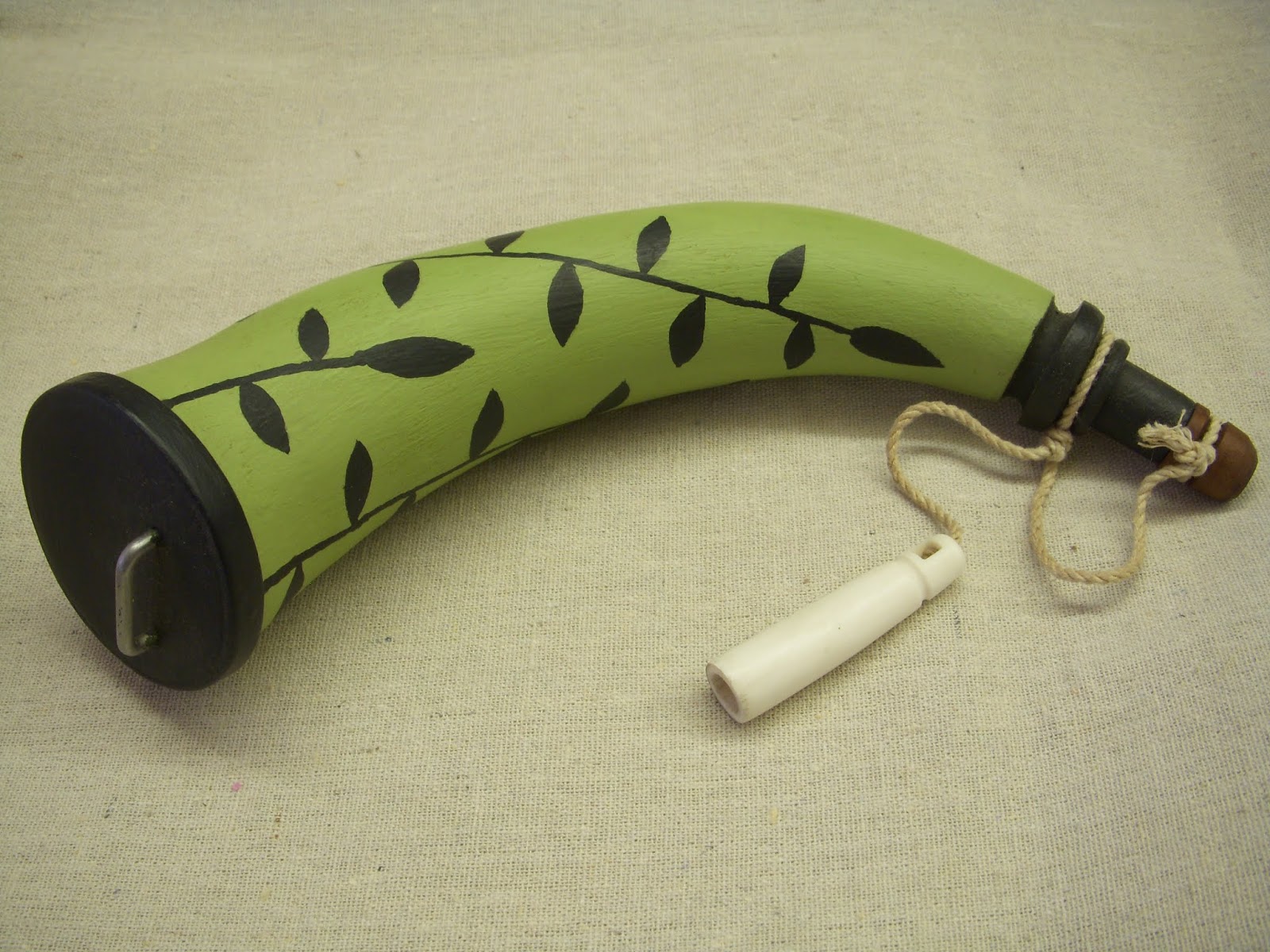 Contemporary Makers Powder Horn and Powder Measure by Greg