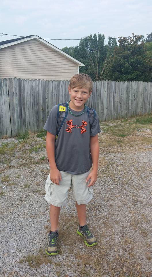 Shawn's 1st day of 5th grade