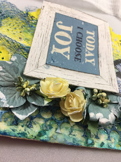 Scraps of Darkness scrapbook kits: mixed media butterfly tags w/our Apr Blue Skies & Sunshine kit, by Monica Lowrance