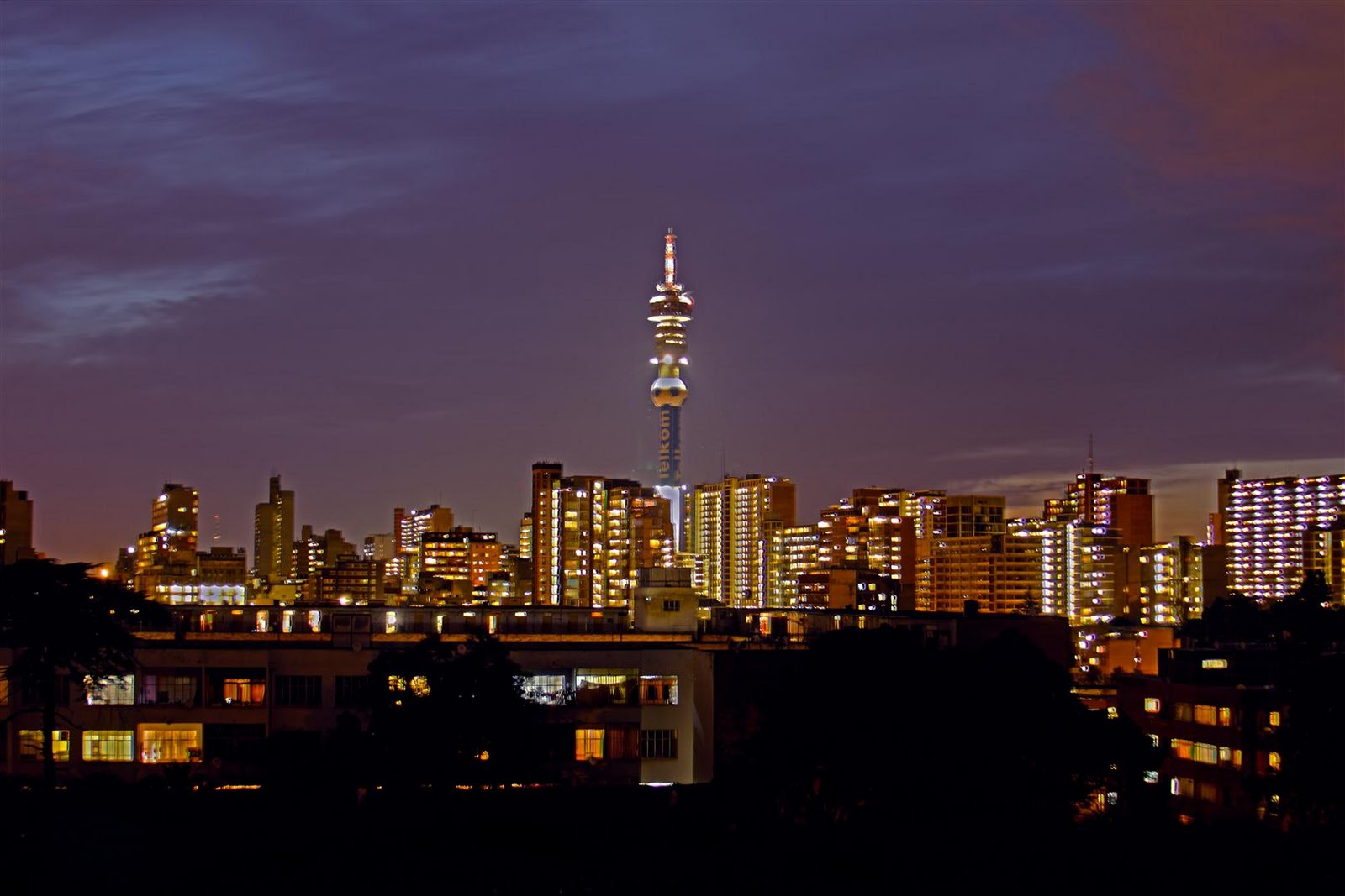 My Pictures.... Johannesburg view at night from Yeoville