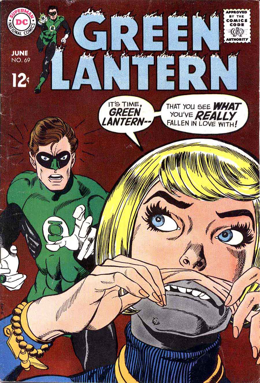 Green Lantern v2 #69 dc comic book cover art by Gil Kane Green Lantern v2 #69 dc comic book cover art by Gil Kane