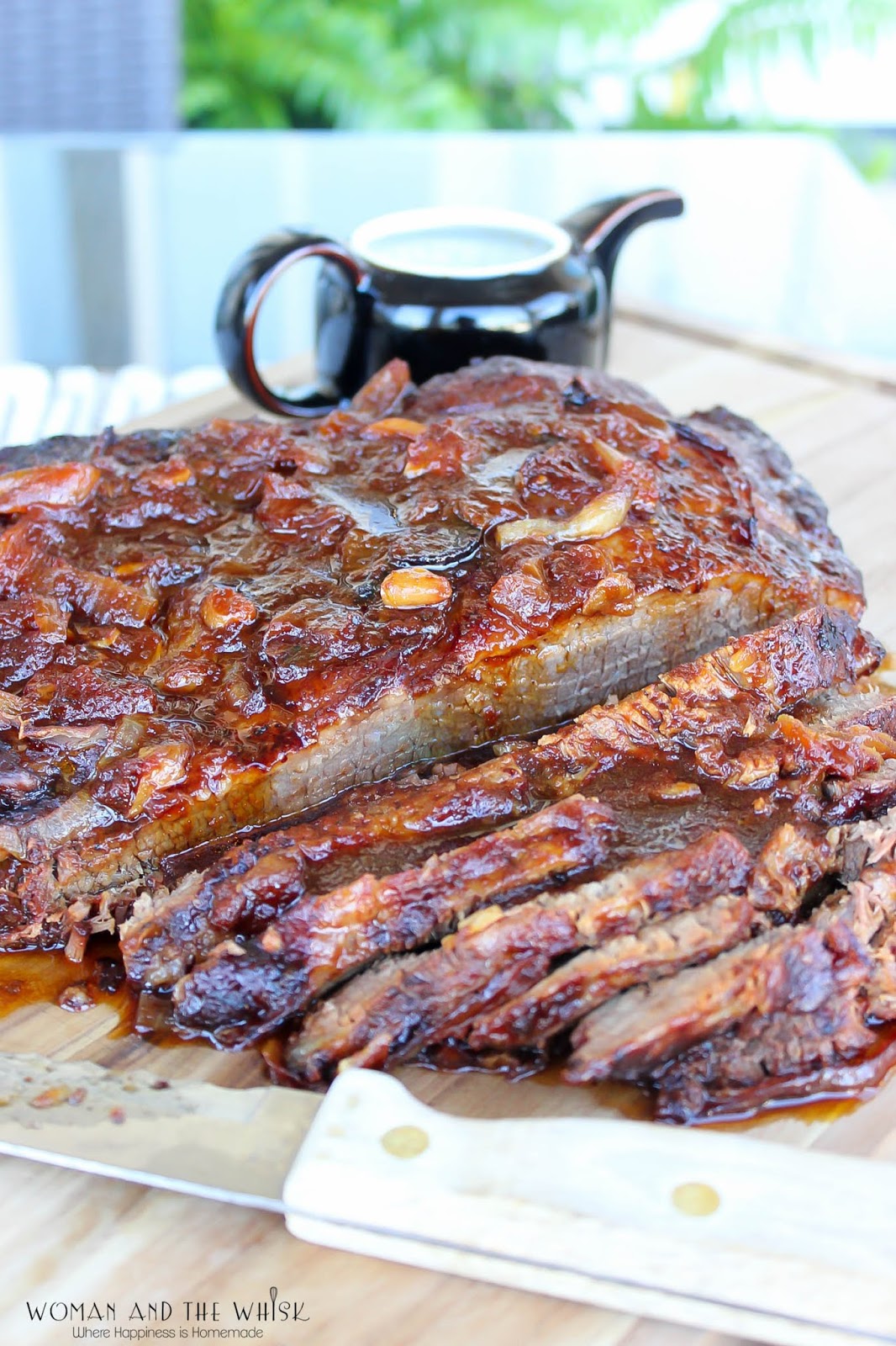 Woman and the Whisk Root Beer Brisket