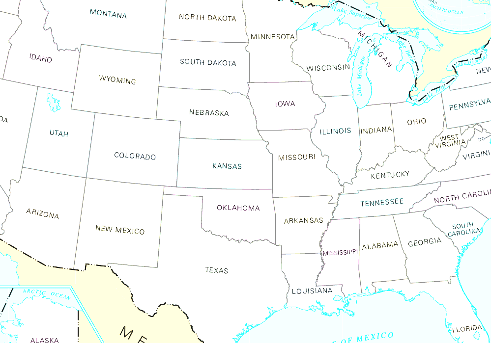 List Of U.S. State Abbreviations Kansas State Code