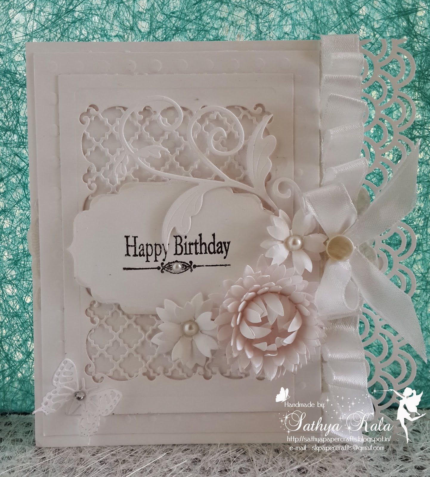 Paperie Expressions White on White card )