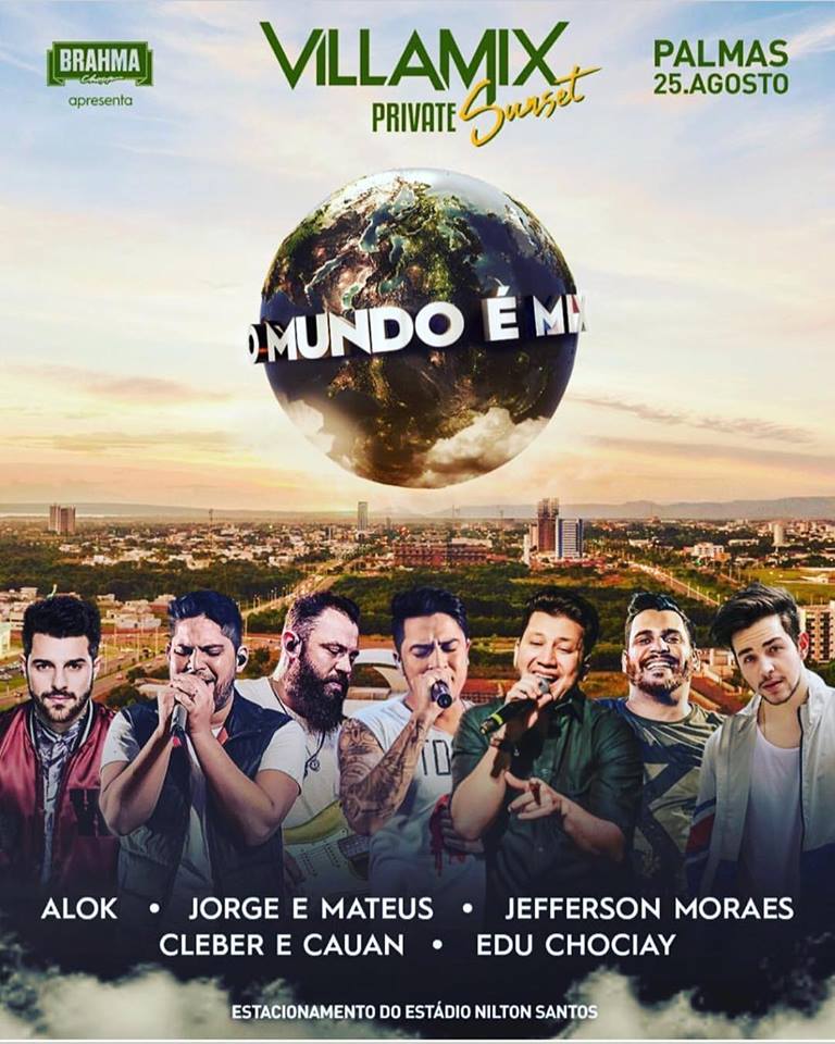 PREÇOS DOS INGRESSOS E INFORMAÇÕES VILLA MIX 2018 EM PALMASTO