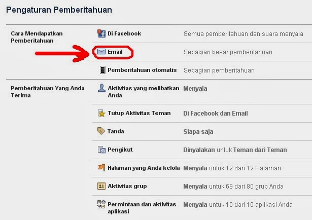 Email Tidak Masuk | cara agar pemberitahuan facebook tidak masuk di email Email Tidak Masuk | cara agar pemberitahuan facebook tidak masuk di email