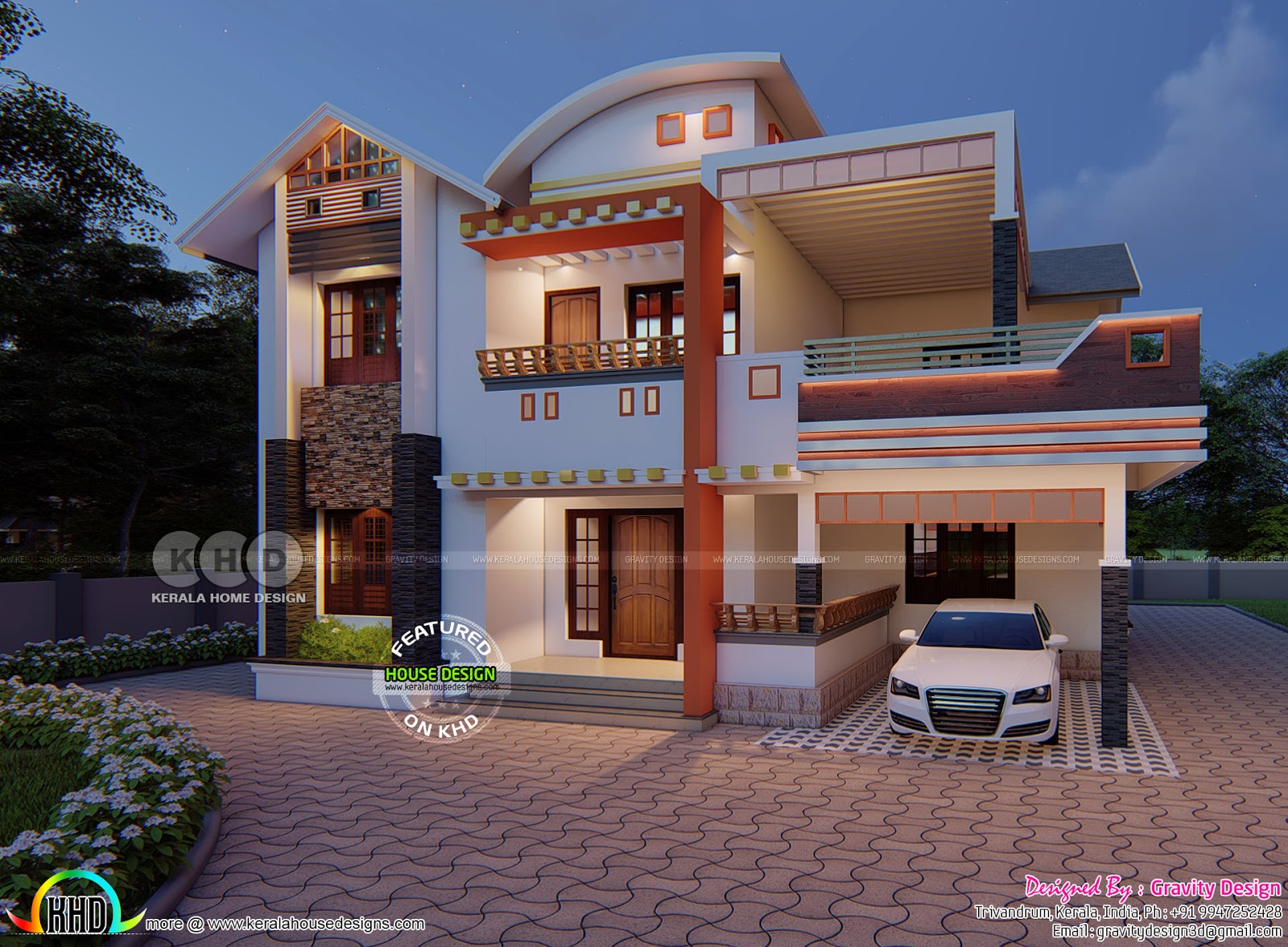 Outstanding Modern 4 BHK Home In 2300 Square Feet Kerala Home Design 