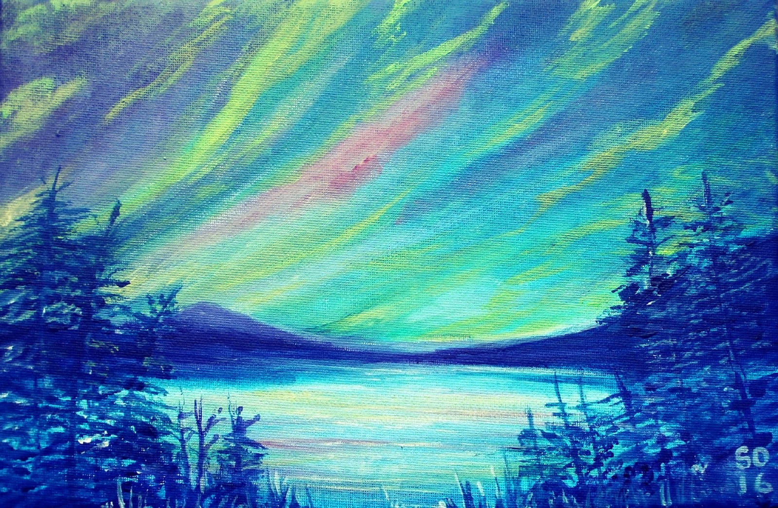 Supercosmic Art Northern Lights Paintings