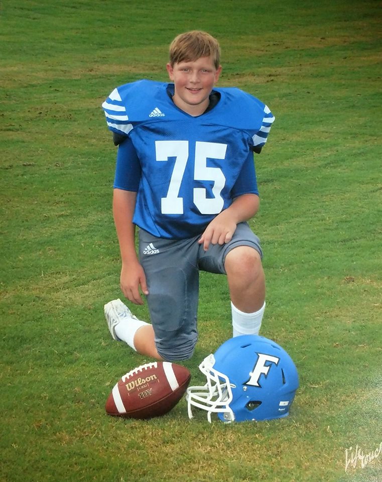 Shawns 1st Football Picture
