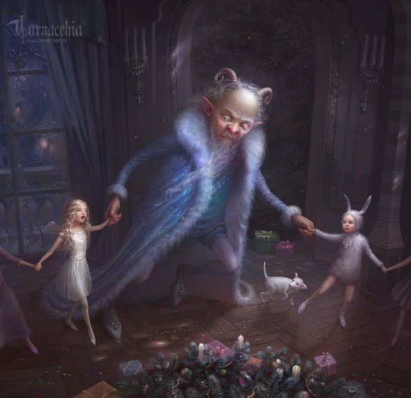 As ilustrações de fantasia sombria com um toque surreal de Olga Cornacchia Olga Cornacchia deviantart ilustrações fantasia surreal contos de fada sombria