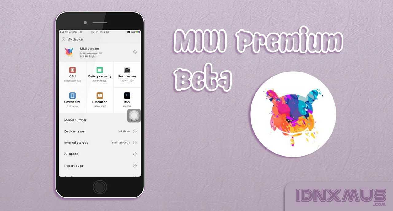 MIUI Premium 8.2.1 Beta