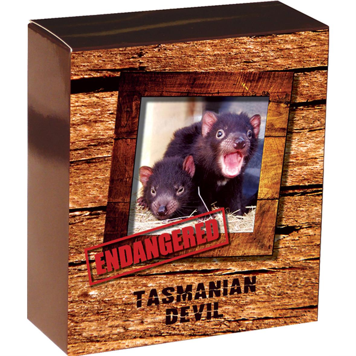 Ounces of Silver: Endangered and Extinct Tasmanian Devil 2013 1oz