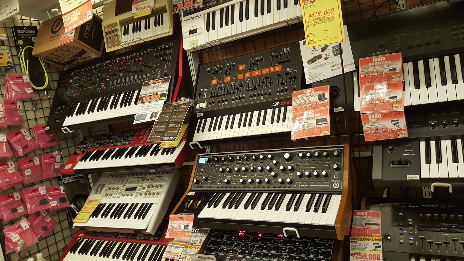 JonDent Exploring Electronic Music Synthesizer shopping in Tokyo