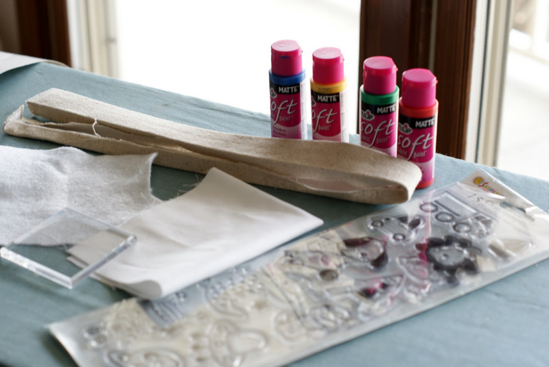 B is for Boy! Fabric Stamping Tutorial