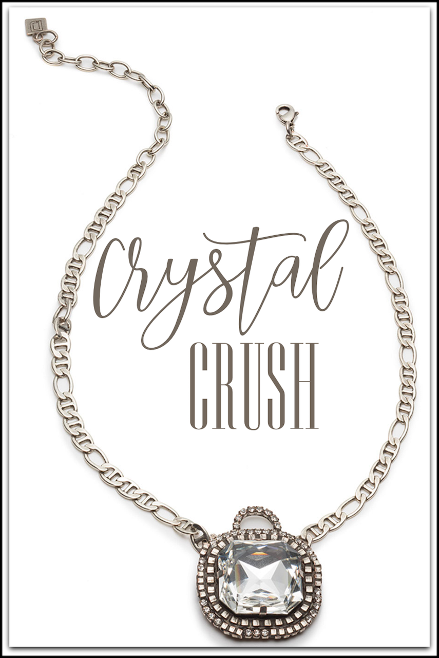 Dannijo Cyclamen Crystal Pendant Necklace