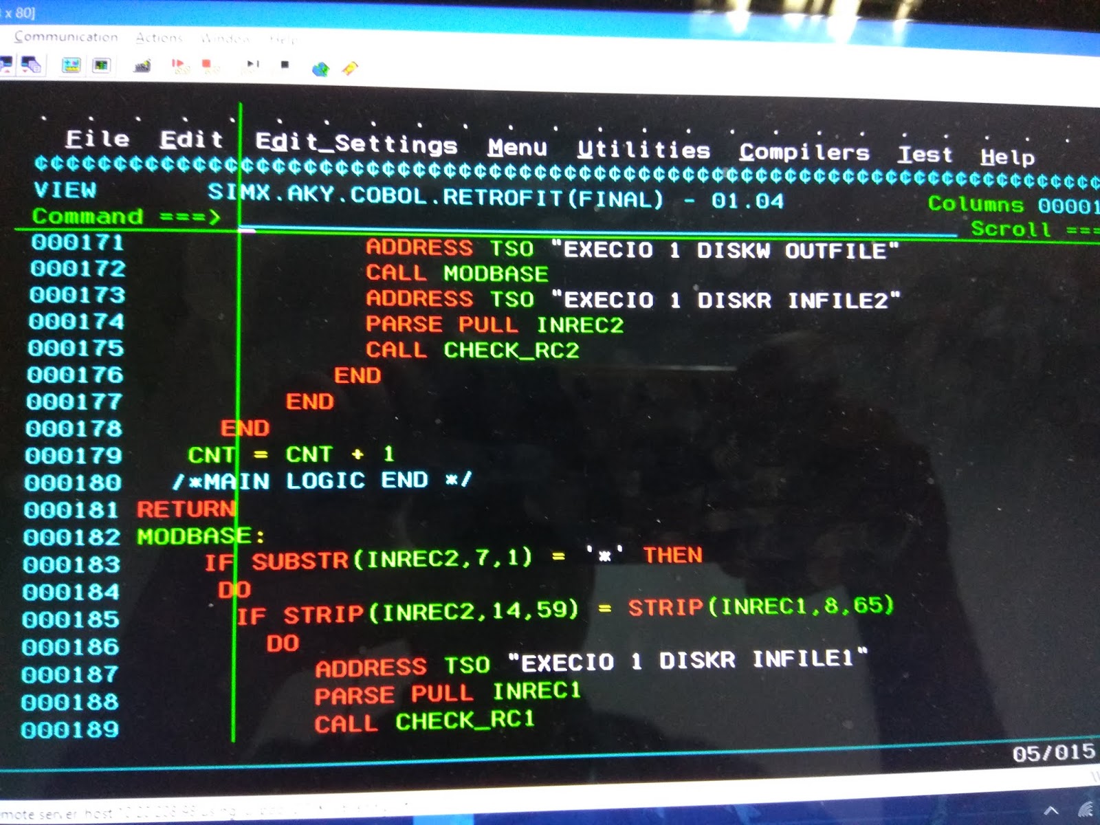 Self Creations: Retrofitting tool COBOL program written by Abhishek Yadav